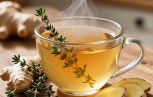 دمنوش آویشن و زنجبیل؛ معجزه‌ای در فنجان برای هضم بهتر